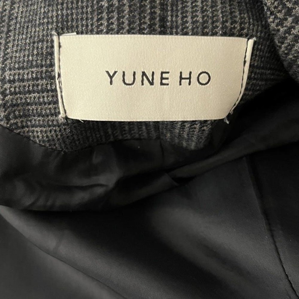 YUNE HO LONG HOUNDSTOOTH COAT - Picture 2 of 9